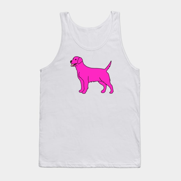 Pink Labrador Tank Top by Kelly Louise Art